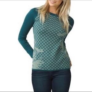 Sold PrAna Antonia Wool Blend Teal Sweater